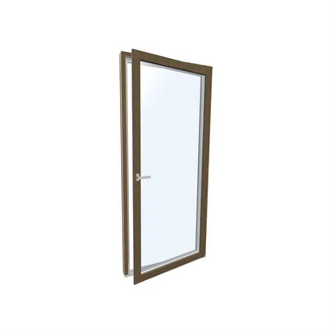 Fenêtre Porte simple Bois Aluminium Internorm HF410 1T