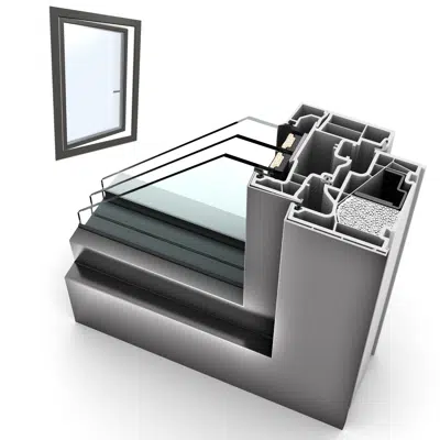 Window single UPVC-ALU Internorm KF410 1图像