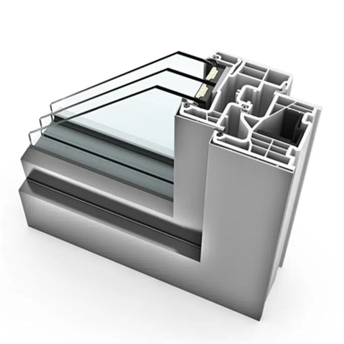 Ventana doble UPVC Aluminio Internorm KF310 5