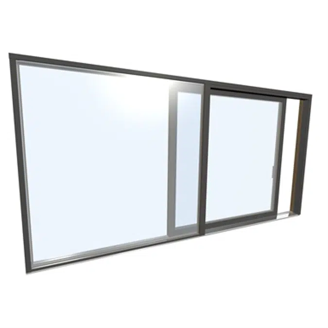 Porte Coulissante Double Bois Aluminium Internorm HS330 A