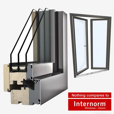 Image for Windowdoor double Wood-ALU Internorm HF410 5T