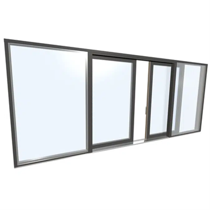 Slidingdoor quad Wood Aluminium Internorm HS330 C