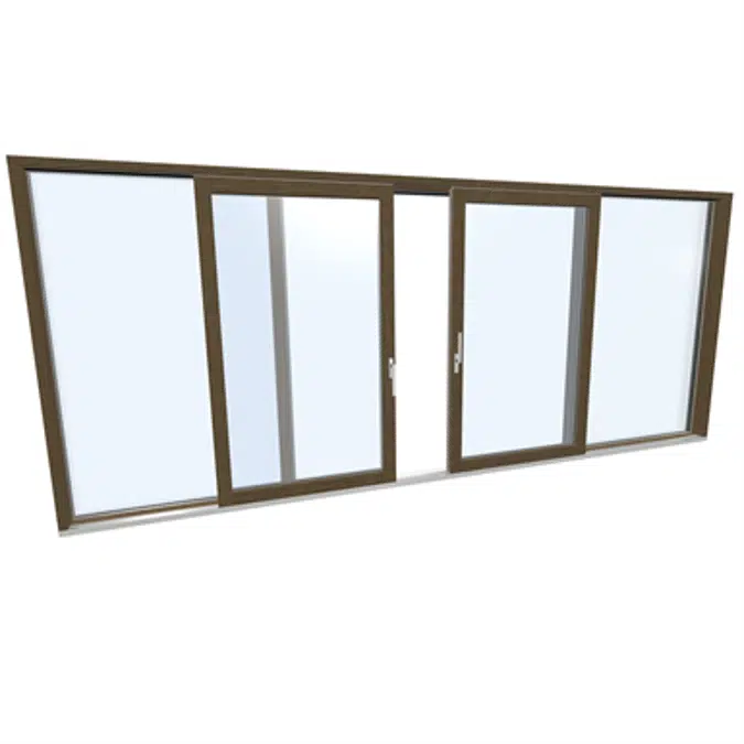 Puerta corredera cuádruple Madera Aluminio Internorm HS330 C