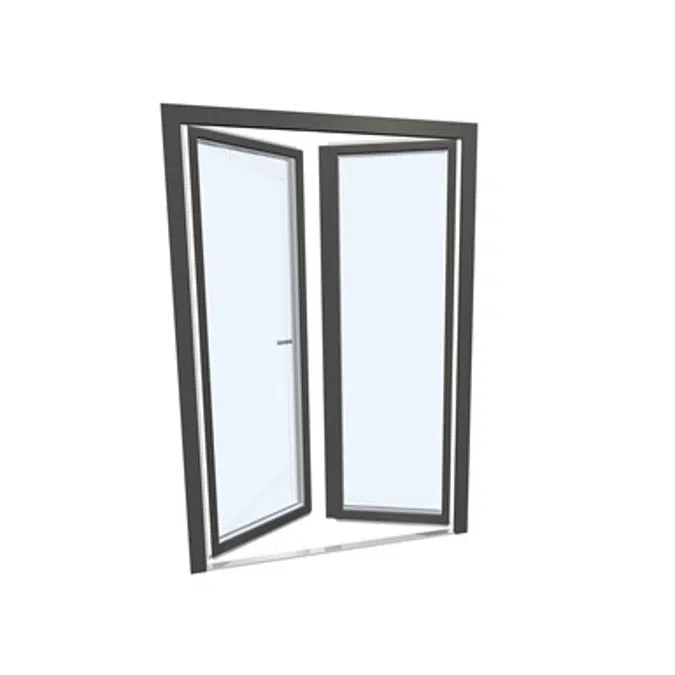 Fenêtre Porte double UPVC Aluminium Internorm KF310 5T