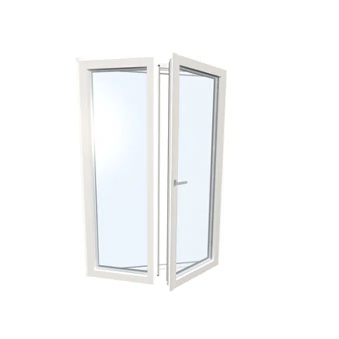 Fenêtre Porte double UPVC Aluminium Internorm KF310 5T