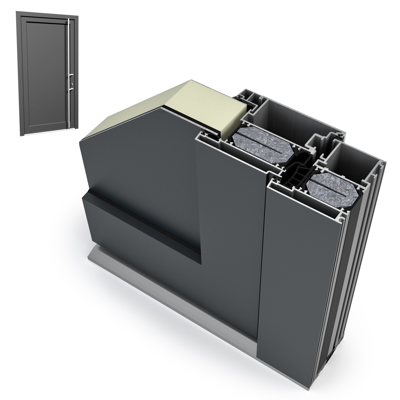 Image for Door single ALU Internorm AT500