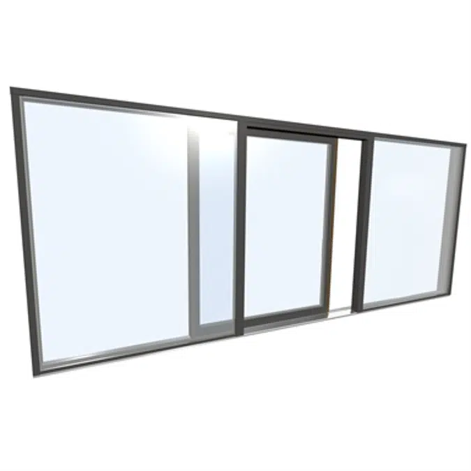 Schiebetuer dreiteilig Holz-ALU Internorm HS330 G