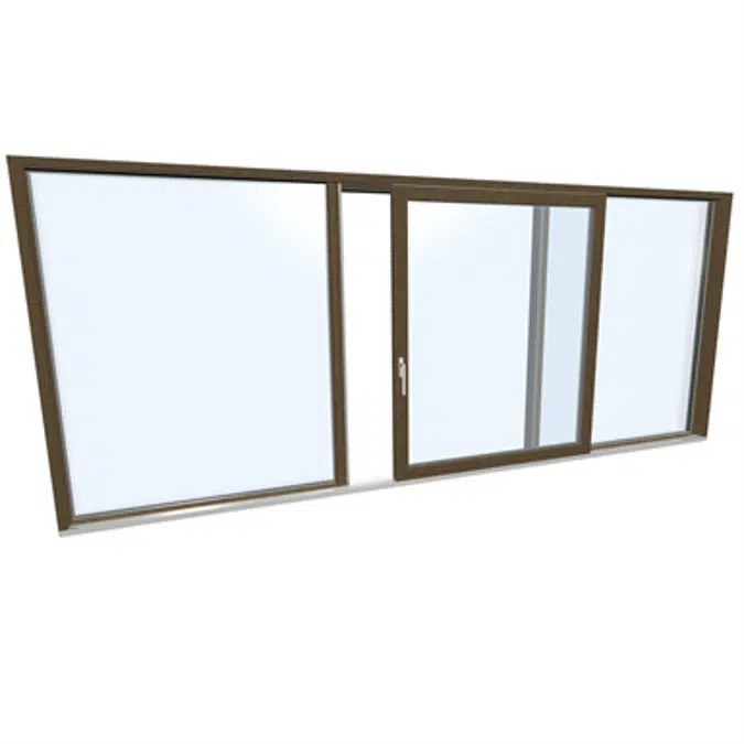 Schiebetuer dreiteilig Holz-ALU Internorm HS330 G