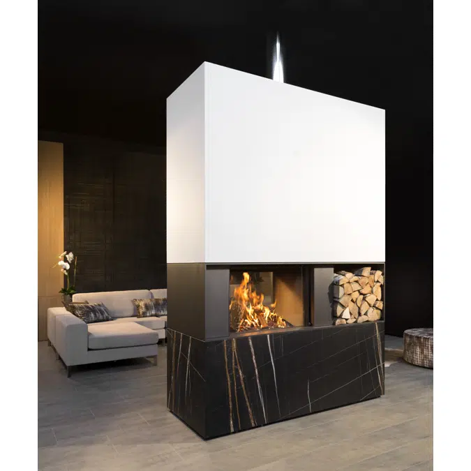 W80/52T Tunnel Wood Fireplace