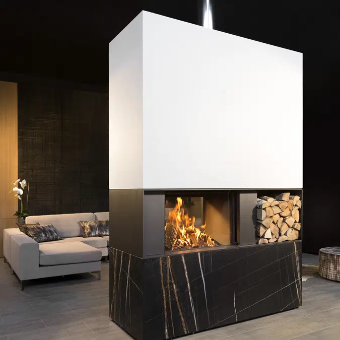 W80/52T Tunnel Wood Fireplace