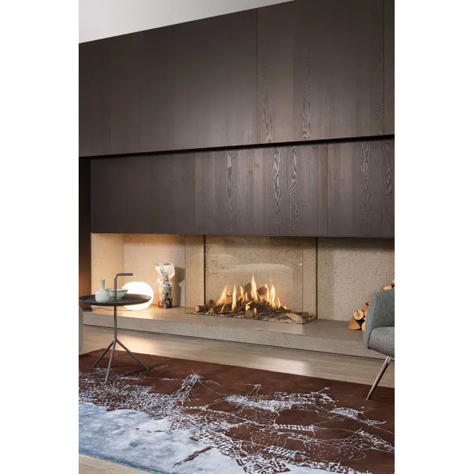 GP115/75S Three-sided Gas Fireplace