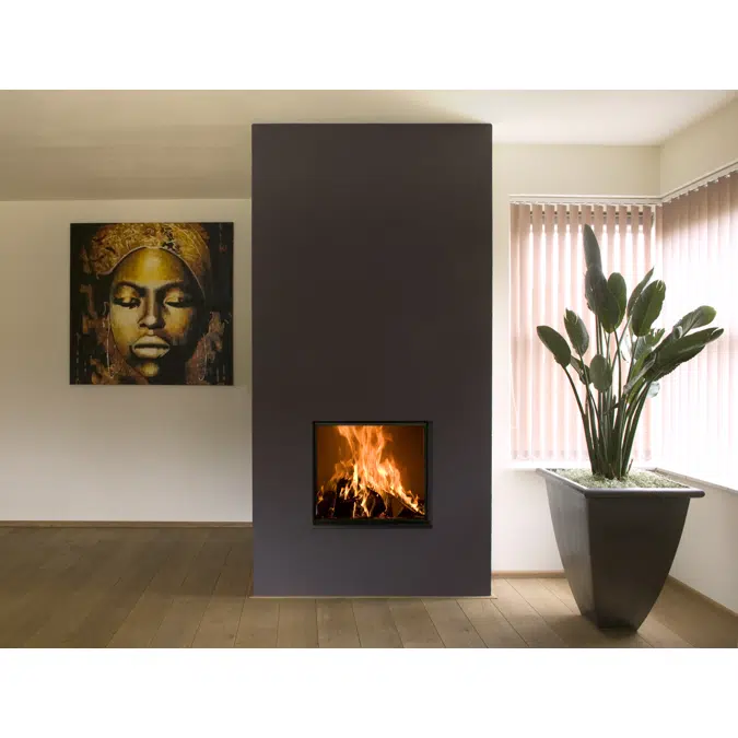 W60/51F Front Wood Fireplace