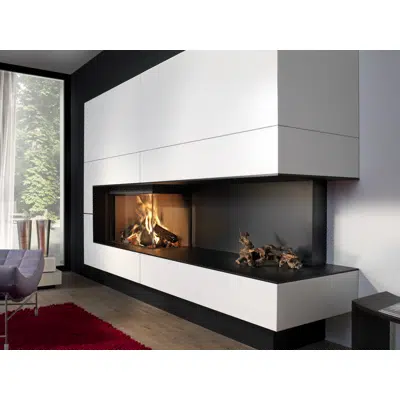 изображение для W90/47C Corner Wood Fireplace