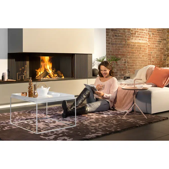 W90/47C Corner Wood Fireplace
