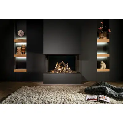 Gi85/55S Three-sided Gas Fireplace için görüntü