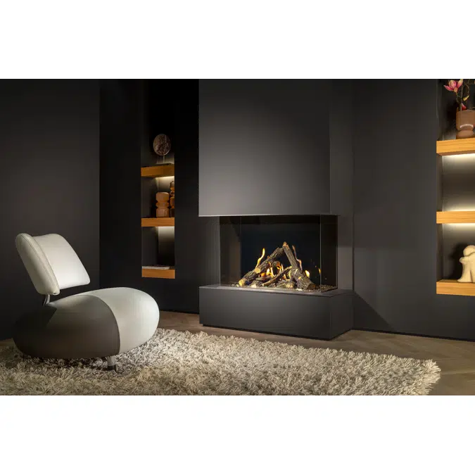 Gi85/55S Three-sided Gas Fireplace