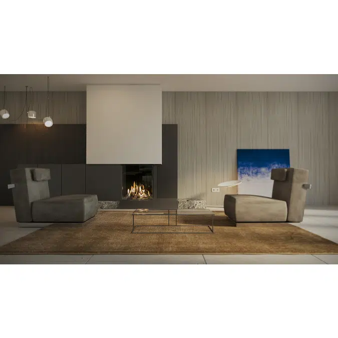 GP65/75C Corner Gas Fireplace