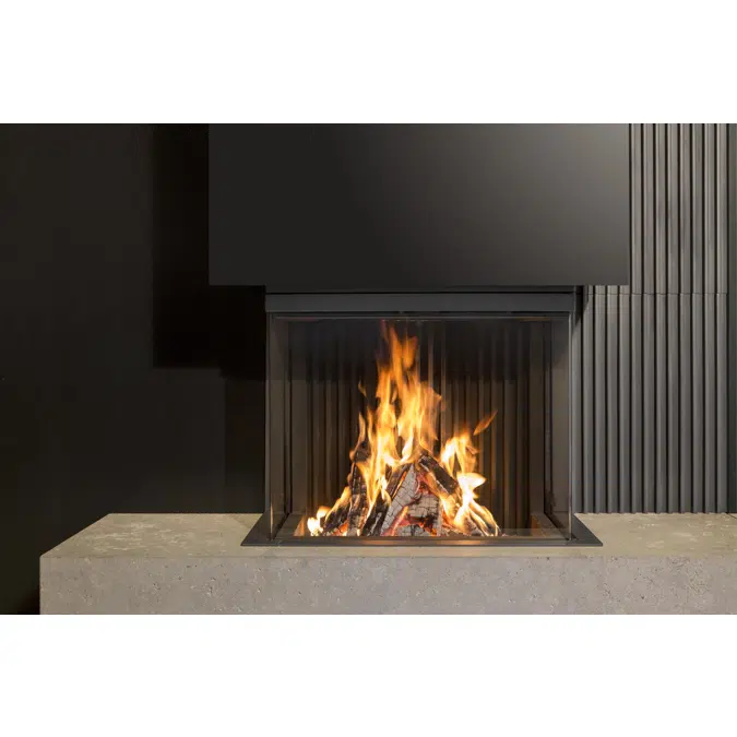 W66/48S Three-sided Wood Fireplace