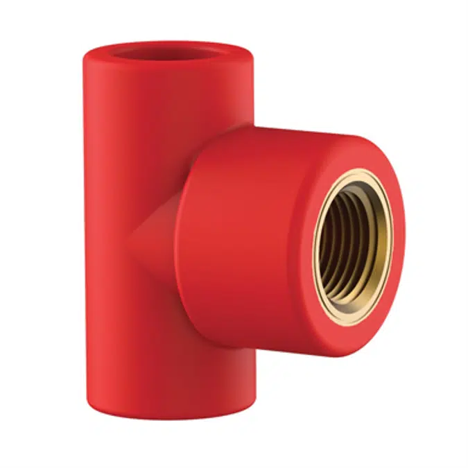 BIM objects - Free download! Threaded tee F. FIRES | BIMobject