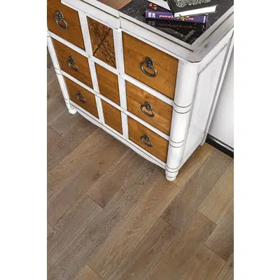 画像 Parquet chêne scié contrecollé & massif poussière d'argile - SC 610