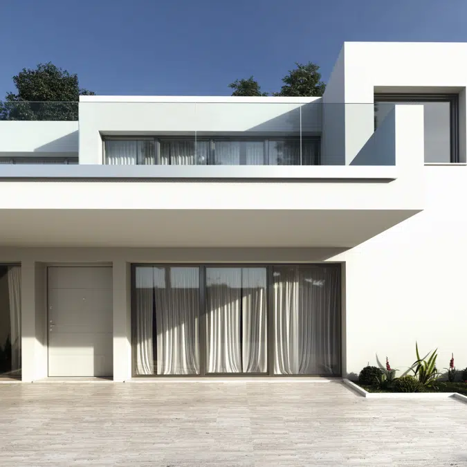 Ninfa 186, the glass railing with external lateral fixing