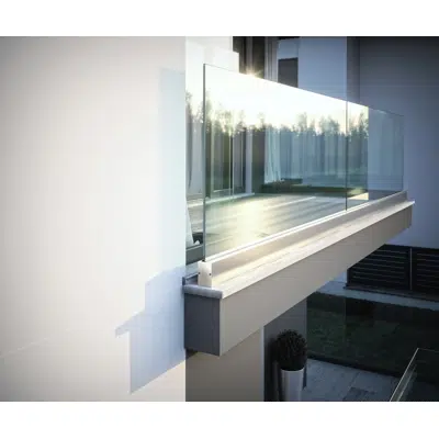 afbeelding voor Ninfa 106, new minimal and performing glass railing