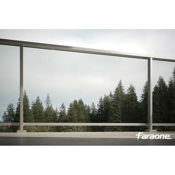 Maior Evo One Glass and aluminium balustrade
