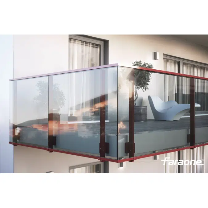 Maior Evo One Glass and aluminium balustrade
