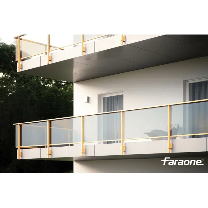 Maior Evo One Glass and aluminium balustrade