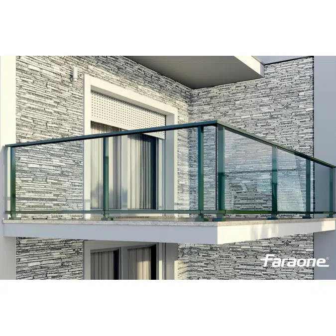 Maior Evo One Glass and aluminium balustrade