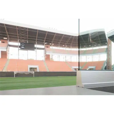 Image pour Ninfa Stadio, the glass railing for sports facilities