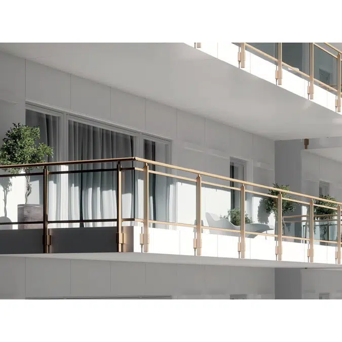 Maior Evo Plus Glass and aluminium balustrade