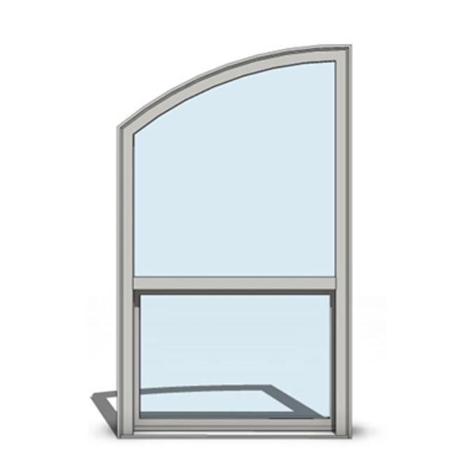 BIM objects - Free download! 1500 Series - Single Hung - Uneven Leg ...