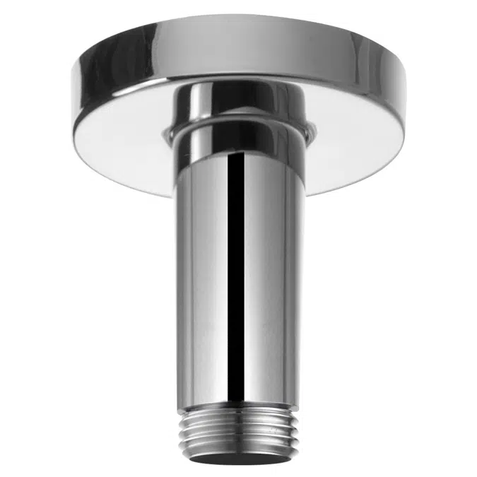 Shower holder for ceiling with round wall element
