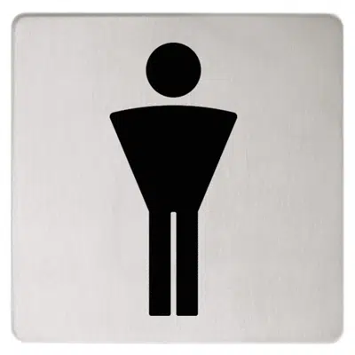Image for Doorplate symbol Gentlemen