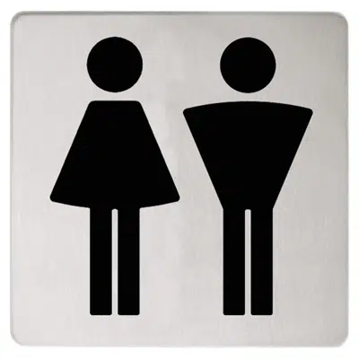 afbeelding voor Doorplate symbol Ladies/Gentlemen