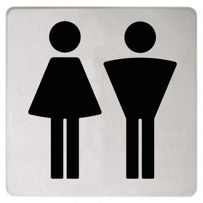 Doorplate symbol Ladies/Gentlemen