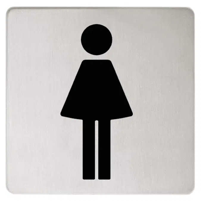 Doorplate symbol Ladies