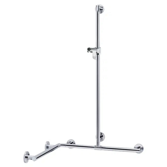 BIM objects - Free download! Rail system with shower head sliding rail ...