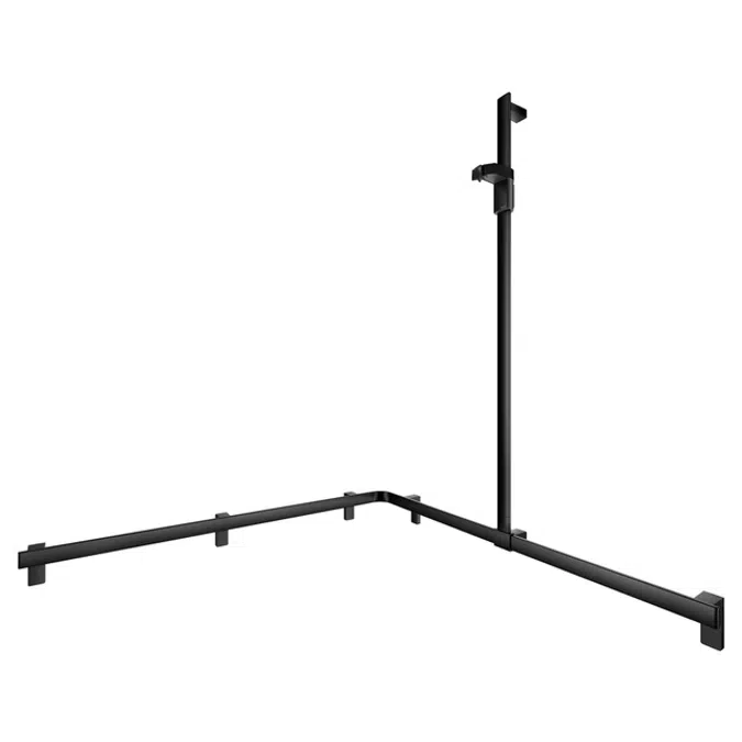 BIM objects - Free download! Rail system with shower rail right | BIMobject