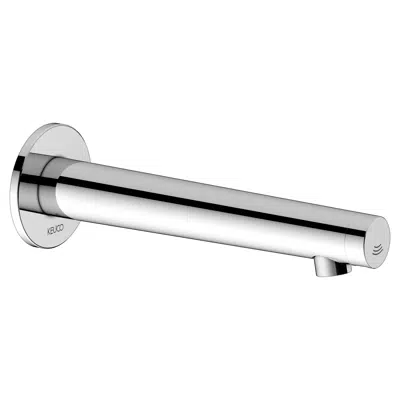 Electronic wash basin mixer fitting wall mounted, round için görüntü