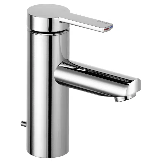 Single lever basin mixer 90 with pop-up waste