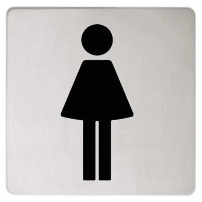 Image pour Doorplate symbol Ladies