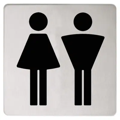 Image for Doorplate symbol Ladies/Gentlemen