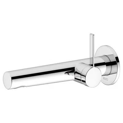 afbeelding voor Single lever basin mixer fitting for wall installation (round)