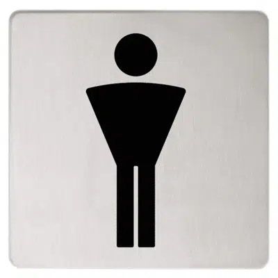 Image for Doorplate symbol Gentlemen
