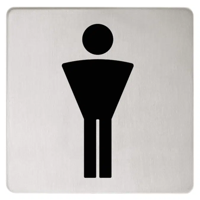 Doorplate symbol Gentlemen