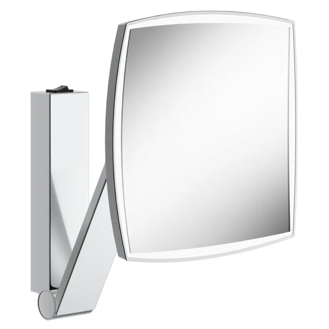 Cosmetic mirror iLook_move wall mounted square/w. light