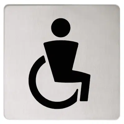 Image for Doorplate symbol Disabled barrier-free WC