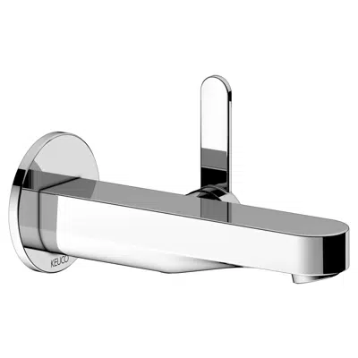Image for Single lever basin mixer fitting wall mounted, round